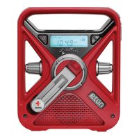 American Red Cross FRX3 emergency radio with a hand crank