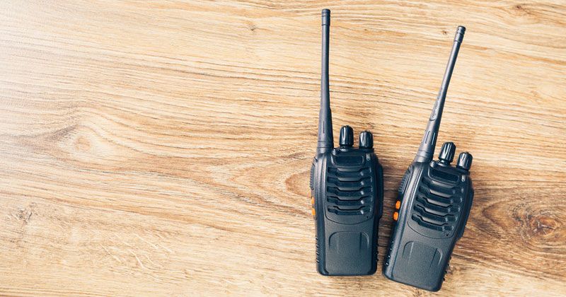 Walkie-Talkies On A Table