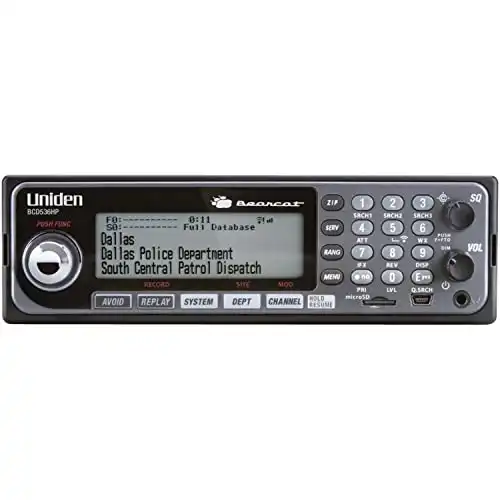 Uniden BCD536HP HomePatrol Series Digital Phase 2 Base/Mobile Scanner with HPDB and Wi-Fi. Simple Programming, TrunkTracker V, S.A.M.E. Emergency/Weather Alert. Covers USA and Canada.
