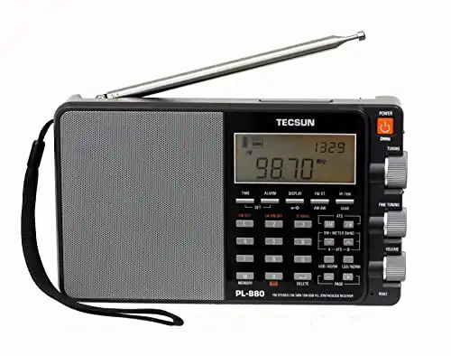 Tecsun PL880 Portable Digital PLL Dual Conversion AM/FM, Longwave & Shortwave Radio with SSB (Single Side Band) Reception
