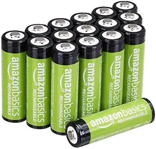 Amazon Basics 16-Pack AA Rechargeable Batteries