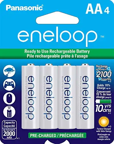 Panasonic eneloop AA 2100 Cycle Ni-MH Pre-Charged Rechargeable Batteries