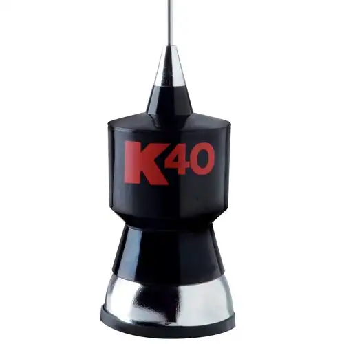 K40 Base Load CB Antenna Kit with Stainless Steel Whip