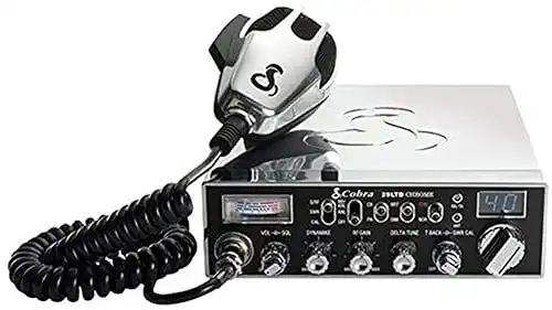 Cobra 29LTDCHR Professional CB Radio – Emergency Radio, Travel Essentials, Chrome, Talk Back, Instant Channel 9, 40 Channels, SWR Calibration , Black