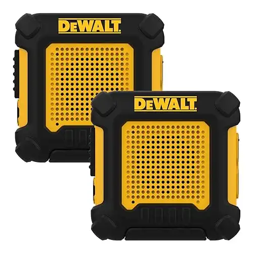 DeWalt DXFRS220 Wearable Heavy Duty Shock Resistant Long Range FRS Two-Way Radio (2-Pack)