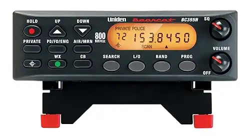 Uniden BC355N 800 MHz 300-Channel Base/Mobile Scanner, Close Call RF Capture, Pre-programmed Search “Action” Bands to Hear Police, Ambulance, Fire, Amateur Radio, Public Utilities, Weather, and Mo...