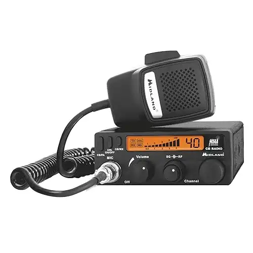 Midland 1001LWX 40-Channel Mobile CB Radio w/ Weather Scan