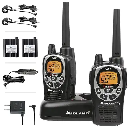 Midland GXT1000VP4 Long Range FRS/GMRS Walkie Talkie