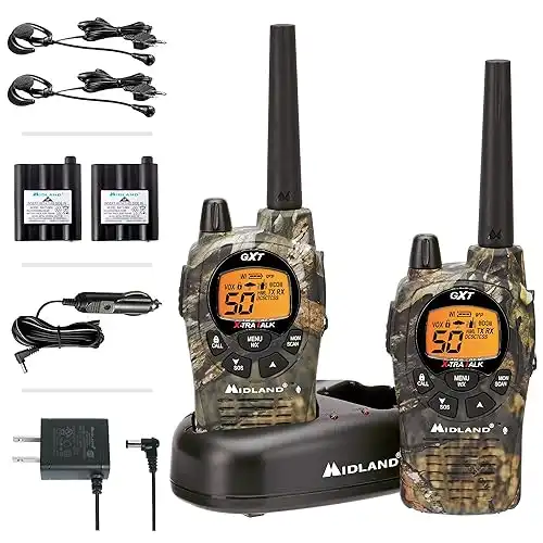 Midland GXT1050VP4 Long Range FRS/GMRS Two-Way Radio (Camo)