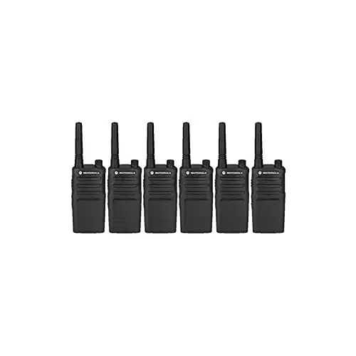 6 Pack of Motorola RMM2050 Two Way Radio Walkie Talkies