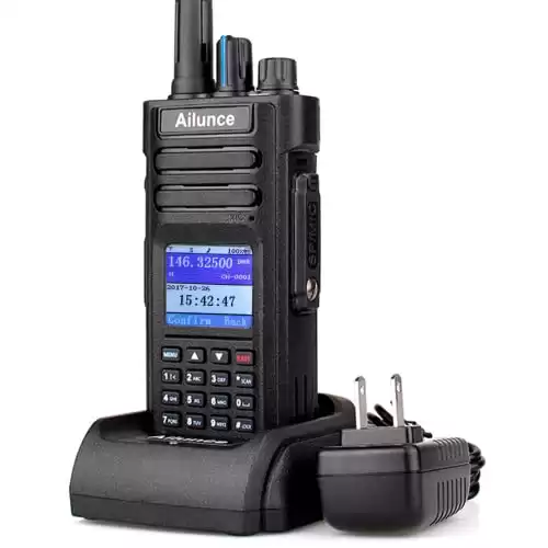 Ailunce HD1 Digital DMR Radio, 3200mAh IP67 Waterproof 3000CH, Long Range Handheld for Camping Traveling