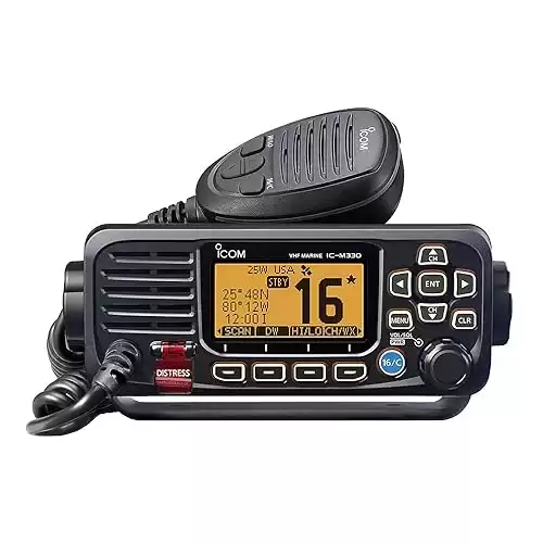 Icom M330G 31 Compact Basic VHF with GPS, 4.3 lbs