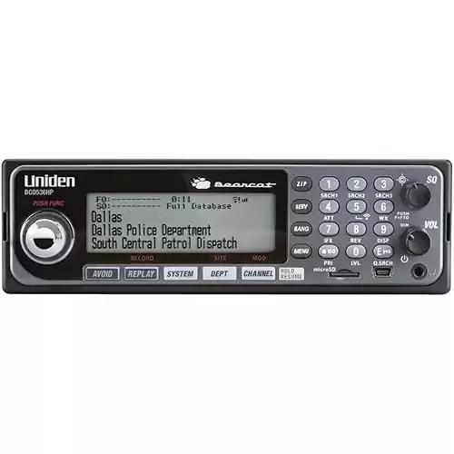 Uniden BCD536HP HomePatrol Series Digital Phase 2 Base/Mobile Scanner with HPDB and Wi-Fi. Simple Programming, TrunkTracker V, S.A.M.E. Emergency/Weather Alert. Covers USA and Canada.