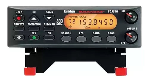 Uniden BC355N 800 MHz 300-Channel Base/Mobile Scanner, Close Call RF Capture, Pre-programmed Search Action Bands to Hear Police, Ambulance, Fire, Amateur Radio, Public Utilities, Weather, and Mo...