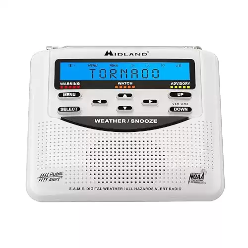 Midland WR120 NOAA Emergency Weather Alert Radio