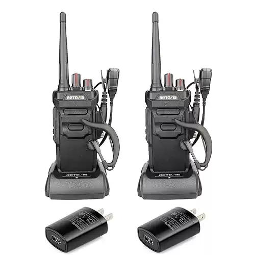 Retevis RT48 16-Channel Waterproof FRS Walkie Talkies (2-Pack)