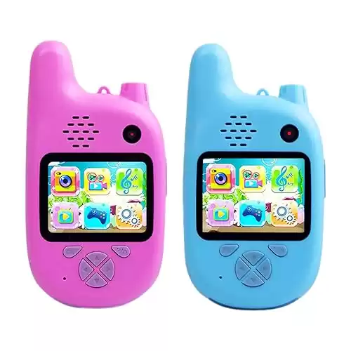 DUTUI Children's Camera Walkie Talkie with Games