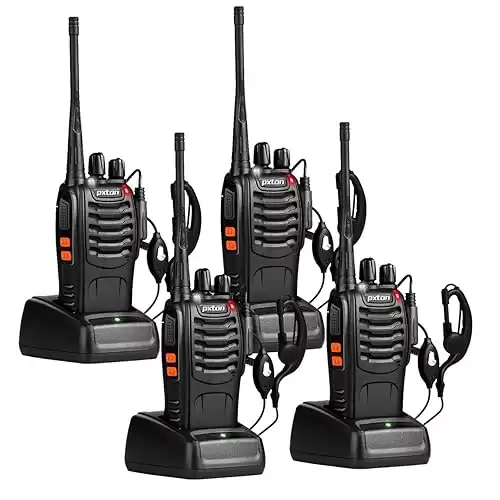 pxton PX-888S Long Range Walkie Talkies (4-Pack)