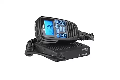 Uniden CMX760 Bearcat Off Road Series Compact Mobile CB Radio, 40-Channel Operation, Ultra-Compact for Easy Mounting, Large 7-Color Backlit LCD Display on Mic with Built-in Speaker Mic, Black